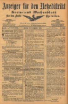 Anzeiger für den Netzedistrikt Kreis- und Wochenblatt für den Kreis Czarnikau 1903.09.22 Jg.51 Nr112