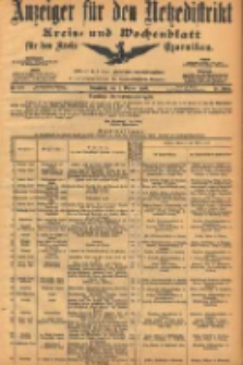 Anzeiger für den Netzedistrikt Kreis- und Wochenblatt für den Kreis Czarnikau 1903.10.03 Jg.51 Nr117