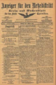 Anzeiger für den Netzedistrikt Kreis- und Wochenblatt für den Kreis Czarnikau 1903.10.06 Jg.51 Nr118