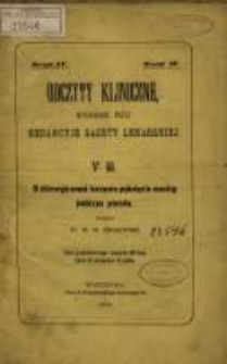 O chirurgicznem leczeniu pęknięcia macicy podczas porodu / napisał W. H. Krajewski.