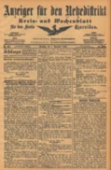 Anzeiger für den Netzedistrikt Kreis- und Wochenblatt für den Kreis Czarnikau 1903.11.03 Jg.51 Nr130