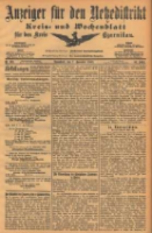 Anzeiger für den Netzedistrikt Kreis- und Wochenblatt für den Kreis Czarnikau 1903.11.07 Jg.51 Nr132