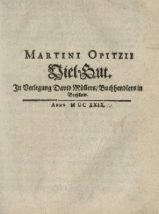 Martini Opitzii Viel Gut.