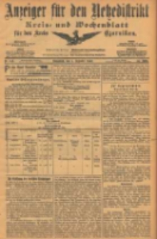 Anzeiger für den Netzedistrikt Kreis- und Wochenblatt für den Kreis Czarnikau 1903.12.05 Jg.51 Nr143