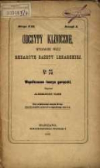 Współczesne teorye gorączki / napisał Aleksander Rabe ; [przeł. Seweryn Sterling].