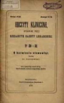 O karmieniu niemowląt / napisał Papiewski.