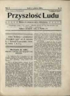 Przyszłość Ludu : miesięcznik poświęcony walce z alkoholizmem. R. 2. 1906, nr 9