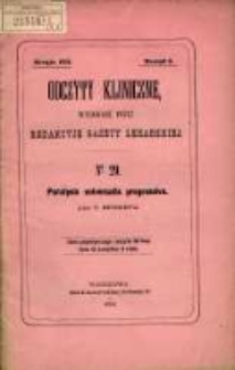 Paralysis universalis progressiva / przez T. Meynert'a ; [przeł. A. Rosental].