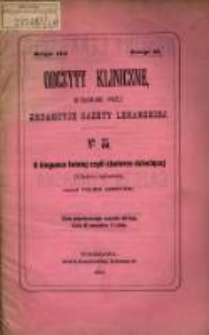 O biegunce letniej czyli cholerze dziecięcej (Cholera infantum) / napisał Feliks Arnstein.