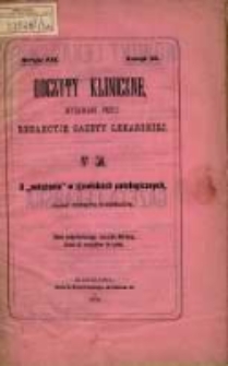 O natężeniu w zjawiskach patologicznych / skreślił Henryk Nussbaum.