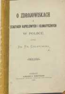 O zdrojowiskach i stacyach kąpielowych i klimatycznych w Polsce