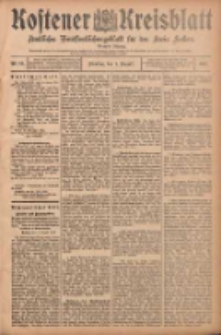 Kostener Kreisblatt: amtliches Ver&ouml;ffentlichungsblatt f&uuml;r den Kreis Kosten 1905.08.01 Jg.40 Nr91
