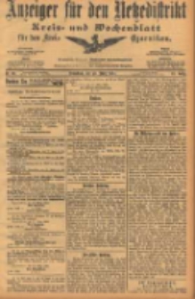 Anzeiger für den Netzedistrikt Kreis- und Wochenblatt für den Kreis Czarnikau 1904.03.19 Jg.52 Nr33