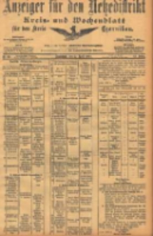Anzeiger f&uuml;r den Netzedistrikt Kreis- und Wochenblatt f&uuml;r den Kreis Czarnikau 1904.04.02 Jg.52 Nr39