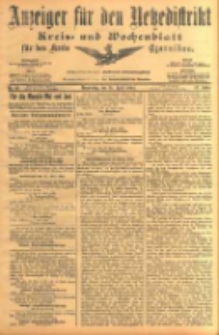 Anzeiger für den Netzedistrikt Kreis- und Wochenblatt für den Kreis Czarnikau 1904.04.21 Jg.52 Nr46