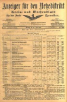 Anzeiger für den Netzedistrikt Kreis- und Wochenblatt für den Kreis Czarnikau 1904.04.26 Jg.52 Nr48