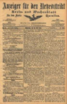 Anzeiger für den Netzedistrikt Kreis- und Wochenblatt für den Kreis Czarnikau 1904.07.21 Jg.52 Nr84