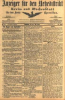 Anzeiger für den Netzedistrikt Kreis- und Wochenblatt für den Kreis Czarnikau 1904.07.30 Jg.52 Nr88