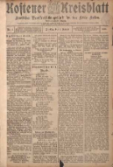 Kostener Kreisblatt: amtliches Veröffentlichungsblatt für den Kreis Kosten 1907.01.01 Jg.42 Nr1