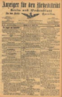 Anzeiger für den Netzedistrikt Kreis- und Wochenblatt für den Kreis Czarnikau 1904.08.09 Jg.52 Nr92