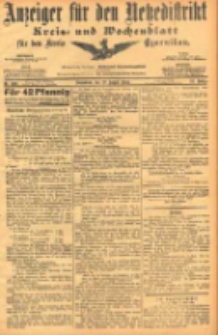 Anzeiger für den Netzedistrikt Kreis- und Wochenblatt für den Kreis Czarnikau 1904.08.27 Jg.52 Nr100