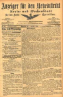 Anzeiger für den Netzedistrikt Kreis- und Wochenblatt für den Kreis Czarnikau 1904.09.01 Jg.52 Nr102