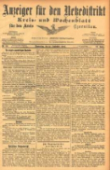 Anzeiger für den Netzedistrikt Kreis- und Wochenblatt für den Kreis Czarnikau 1904.09.22 Jg.52 Nr111