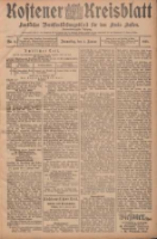 Kostener Kreisblatt: amtliches Veröffentlichungsblatt für den Kreis Kosten 1907.01.03 Jg.42 Nr2