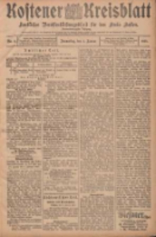 Kostener Kreisblatt: amtliches Veröffentlichungsblatt für den Kreis Kosten 1907.01.03 Jg.42 Nr2