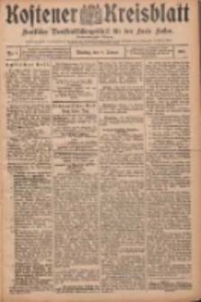 Kostener Kreisblatt: amtliches Veröffentlichungsblatt für den Kreis Kosten 1907.01.08 Jg.42 Nr4