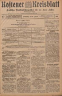 Kostener Kreisblatt: amtliches Veröffentlichungsblatt für den Kreis Kosten 1907.01.10 Jg.42 Nr5