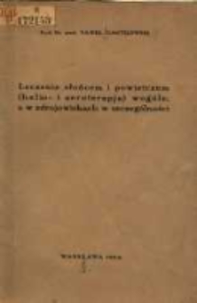 Leczenie słońcem i powietrzem (helio- i aeroterapia) w ogóle, a w zdrojowiskach w szczególności