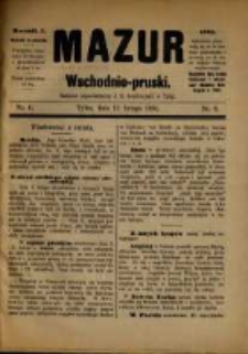Mazur Wschodnio-Pruski. R. 1. 1885, nr 6