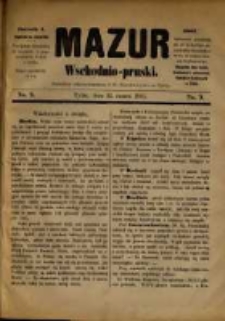 Mazur Wschodnio-Pruski. R. 1. 1885, nr 9
