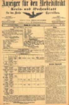 Anzeiger f&uuml;r den Netzedistrikt Kreis- und Wochenblatt f&uuml;r den Kreis Czarnikau 1905.01.17 Jg.53 Nr7