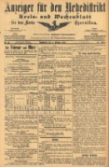 Anzeiger f&uuml;r den Netzedistrikt Kreis- und Wochenblatt f&uuml;r den Kreis Czarnikau 1905.02.04 Jg.53 Nr15