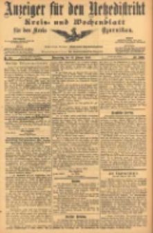 Anzeiger f&uuml;r den Netzedistrikt Kreis- und Wochenblatt f&uuml;r den Kreis Czarnikau 1905.02.16 Jg.53 Nr20