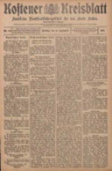 Kostener Kreisblatt: amtliches Veröffentlichungsblatt für den Kreis Kosten 1907.09.10 Jg.42 Nr109
