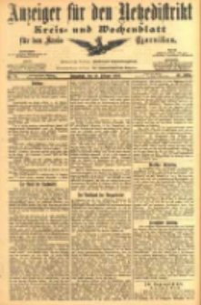 Anzeiger für den Netzedistrikt Kreis- und Wochenblatt für den Kreis Czarnikau 1905.02.18 Jg.53 Nr21
