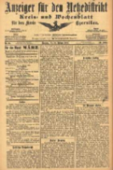 Anzeiger f&uuml;r den Netzedistrikt Kreis- und Wochenblatt f&uuml;r den Kreis Czarnikau 1905.02.28 Jg.53 Nr25