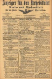 Anzeiger f&uuml;r den Netzedistrikt Kreis- und Wochenblatt f&uuml;r den Kreis Czarnikau 1905.03.16 Jg.53 Nr32