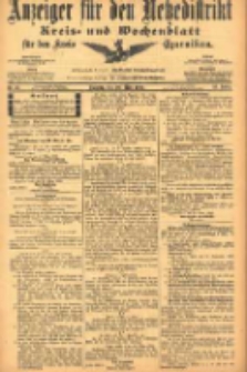 Anzeiger f&uuml;r den Netzedistrikt Kreis- und Wochenblatt f&uuml;r den Kreis Czarnikau 1905.03.25 Jg.53 Nr36