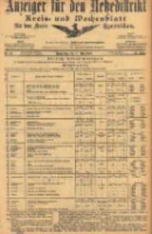 Anzeiger für den Netzedistrikt Kreis- und Wochenblatt für den Kreis Czarnikau 1905.05.11 Jg.53 Nr55