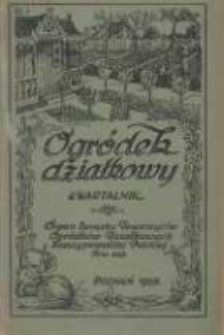 Ogródek Działkowy : kwartalnik Związku Towarzystw Ogródków Działkowych Rzeczypospolitej Polskiej R.1 Nr1