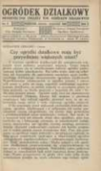 Ogródek Działkowy : kwartalnik Związku Towarzystw Ogródków Działkowych Rzeczypospolitej Polskiej 1932.03-04 R.5 Nr2