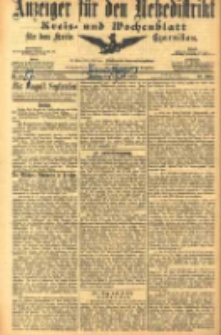 Anzeiger für den Netzedistrikt Kreis- und Wochenblatt für den Kreis Czarnikau 1905.07.27 Jg.53 Nr87