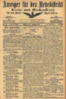 Anzeiger f&uuml;r den Netzedistrikt Kreis- und Wochenblatt f&uuml;r den Kreis Czarnikau 1905.09.02 Jg.53 Nr104