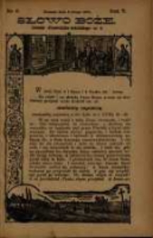 Słowo Boże: dodatek do Przewodnika Katolickiego R.5. 1902 Nr.6