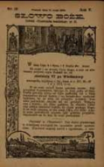 Słowo Boże: dodatek do Przewodnika Katolickiego R.5. 1902 Nr.19