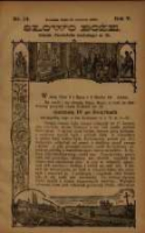 Słowo Boże: dodatek do Przewodnika Katolickiego R.5. 1902 Nr.24